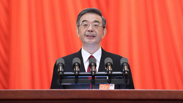 最高人民法院院長周強(qiáng)向大會作最高人民法院工作報告