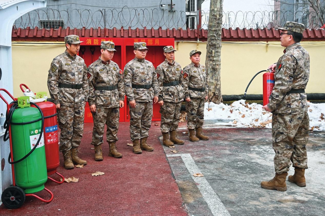 趙縣人武部組織民兵分隊(duì)開展應(yīng)急演練3