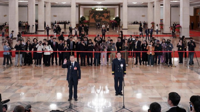 履職顯擔(dān)當(dāng) 實(shí)干開新局——十四屆全國人大四次會議第二場“代表通道”掃描